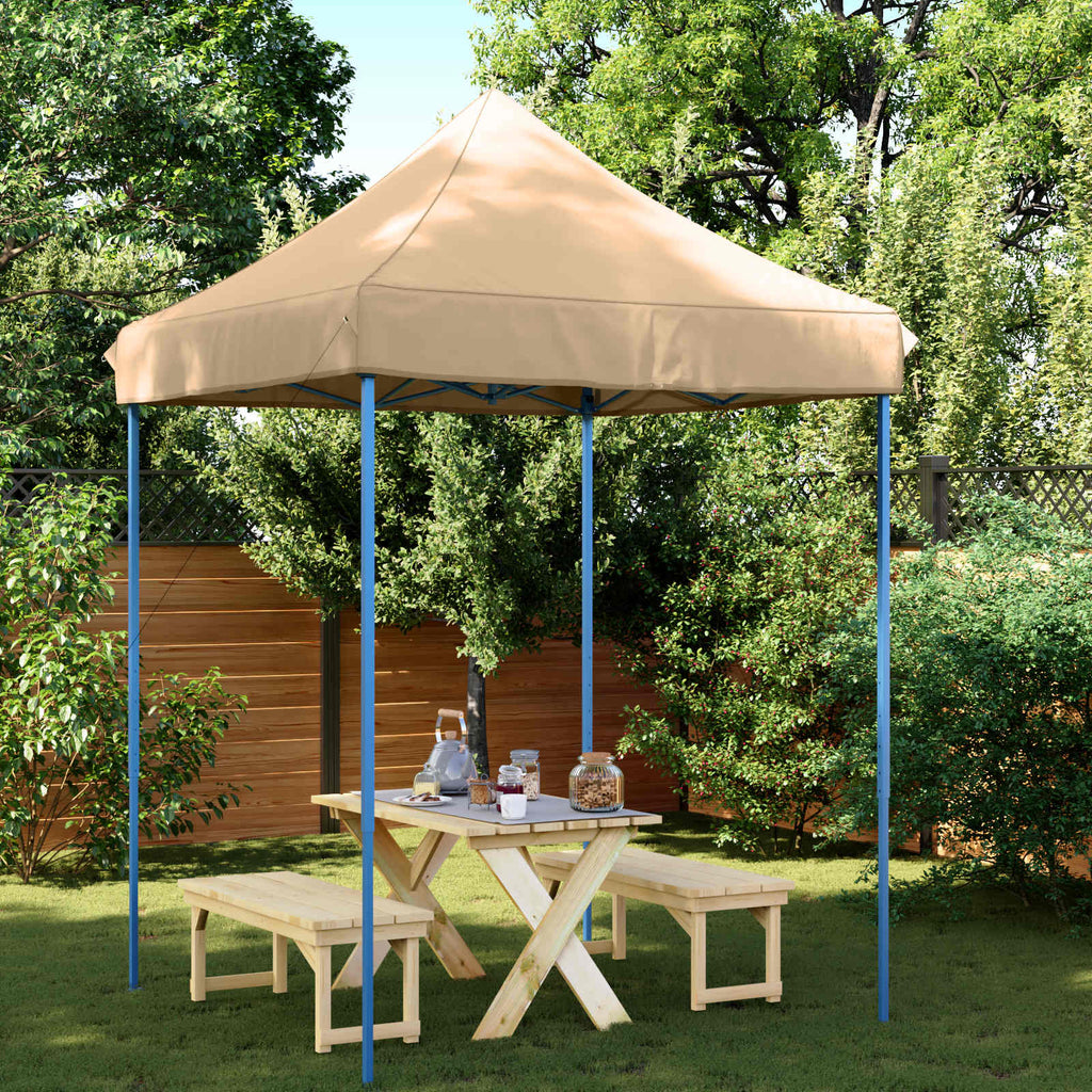 vidaXL Namiot Imprezowy Beżowy 200 x 200 x 306 cm Materiał Oxford