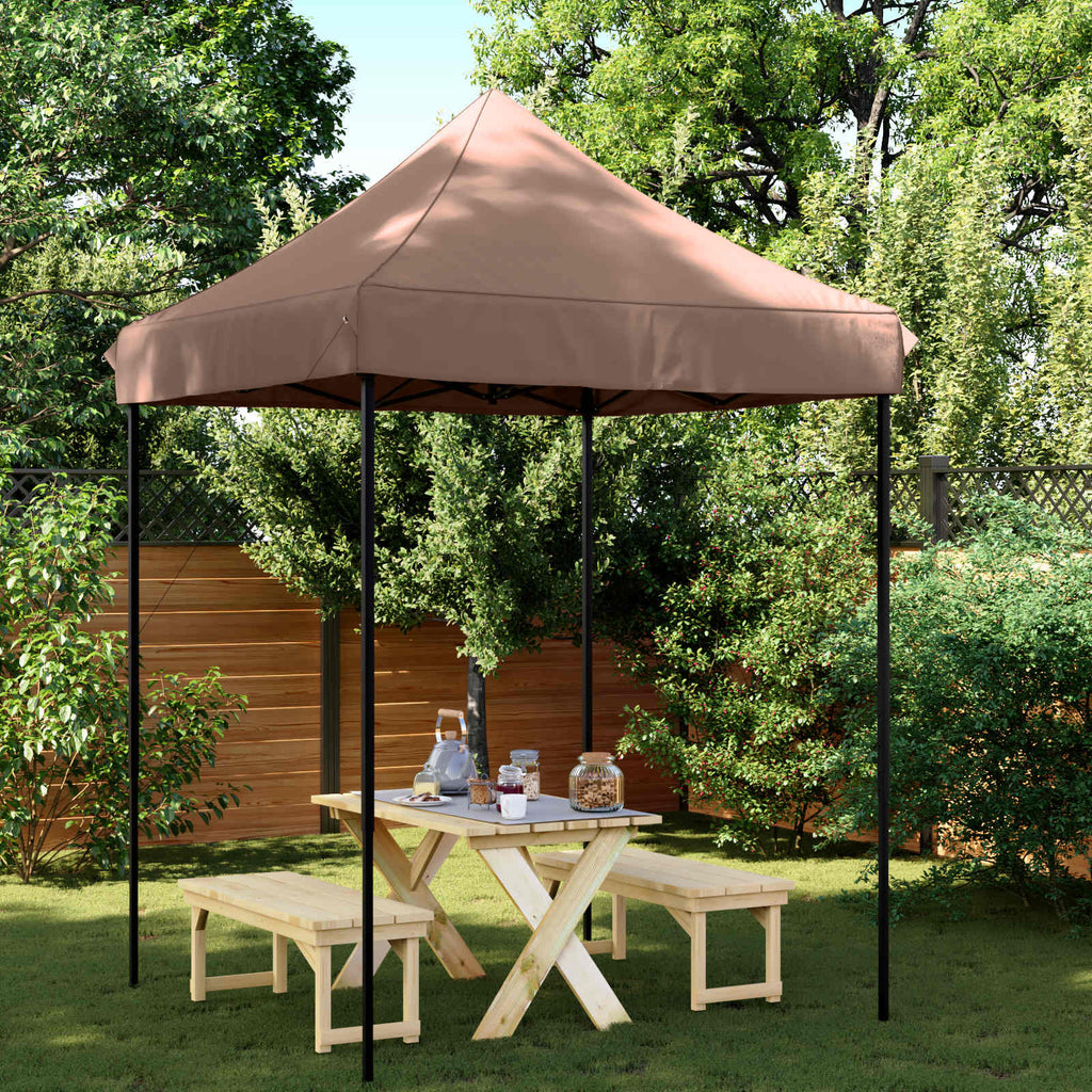 vidaXL Namiot Imprezowy Brązowy 200 x 200 x 306 cm Materiał Oxford