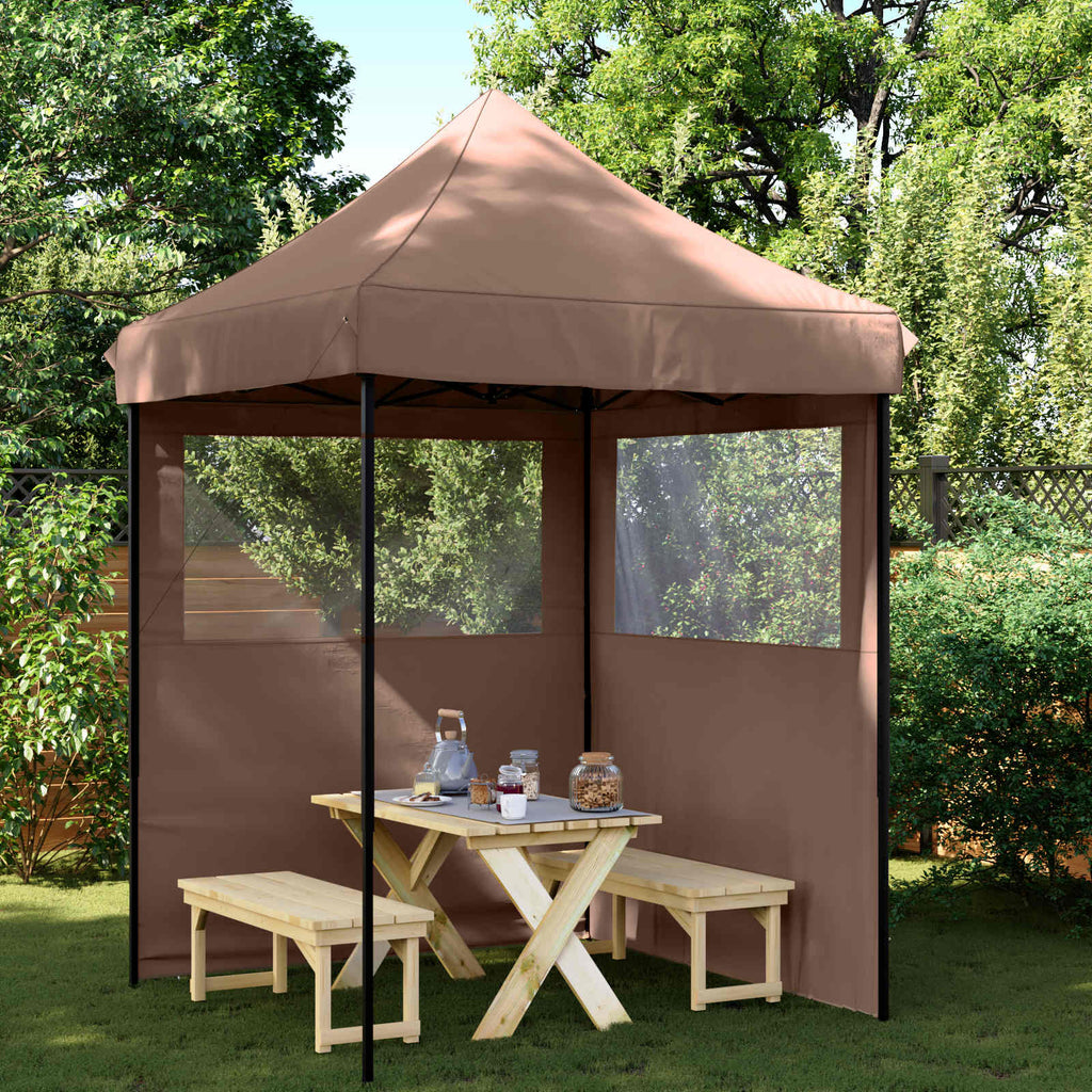 vidaXL Namiot Imprezowy Brązowy 200 x 200 x 306 cm Materiał Oxford