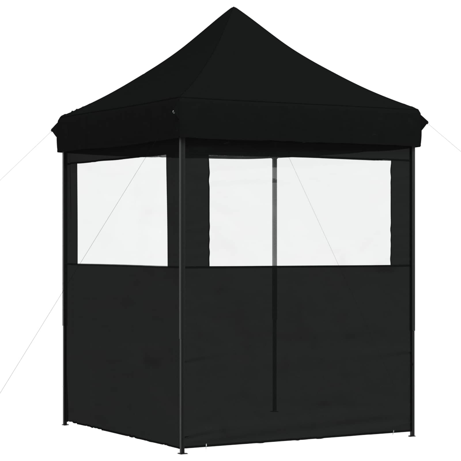 vidaXL Namiot Imprezowy Czarny 200 x 200 x 306 cm Materiał Oxford