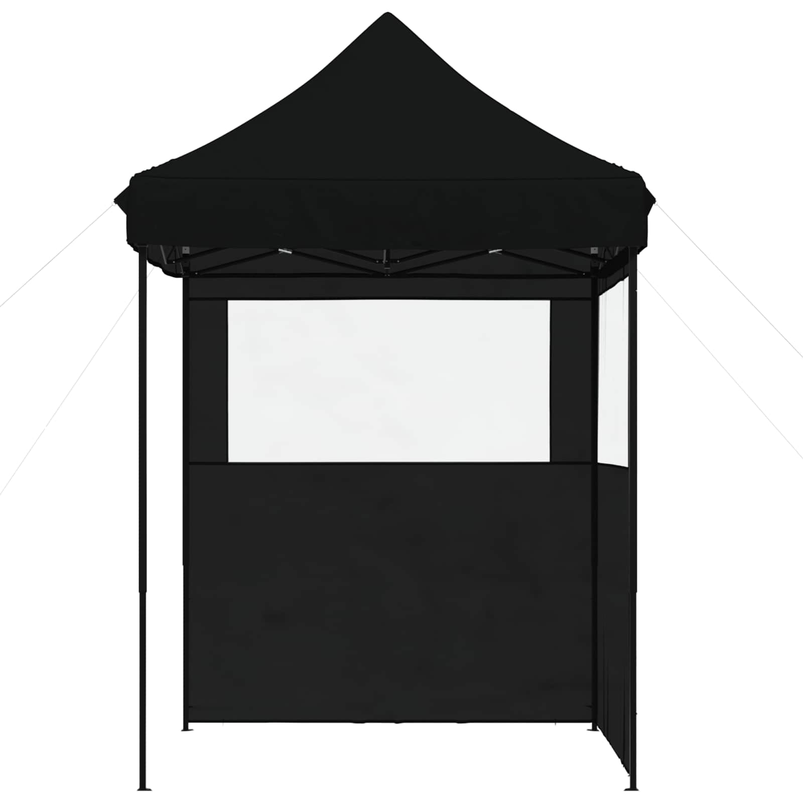 vidaXL Namiot Imprezowy Czarny 200 x 200 x 306 cm Materiał Oxford