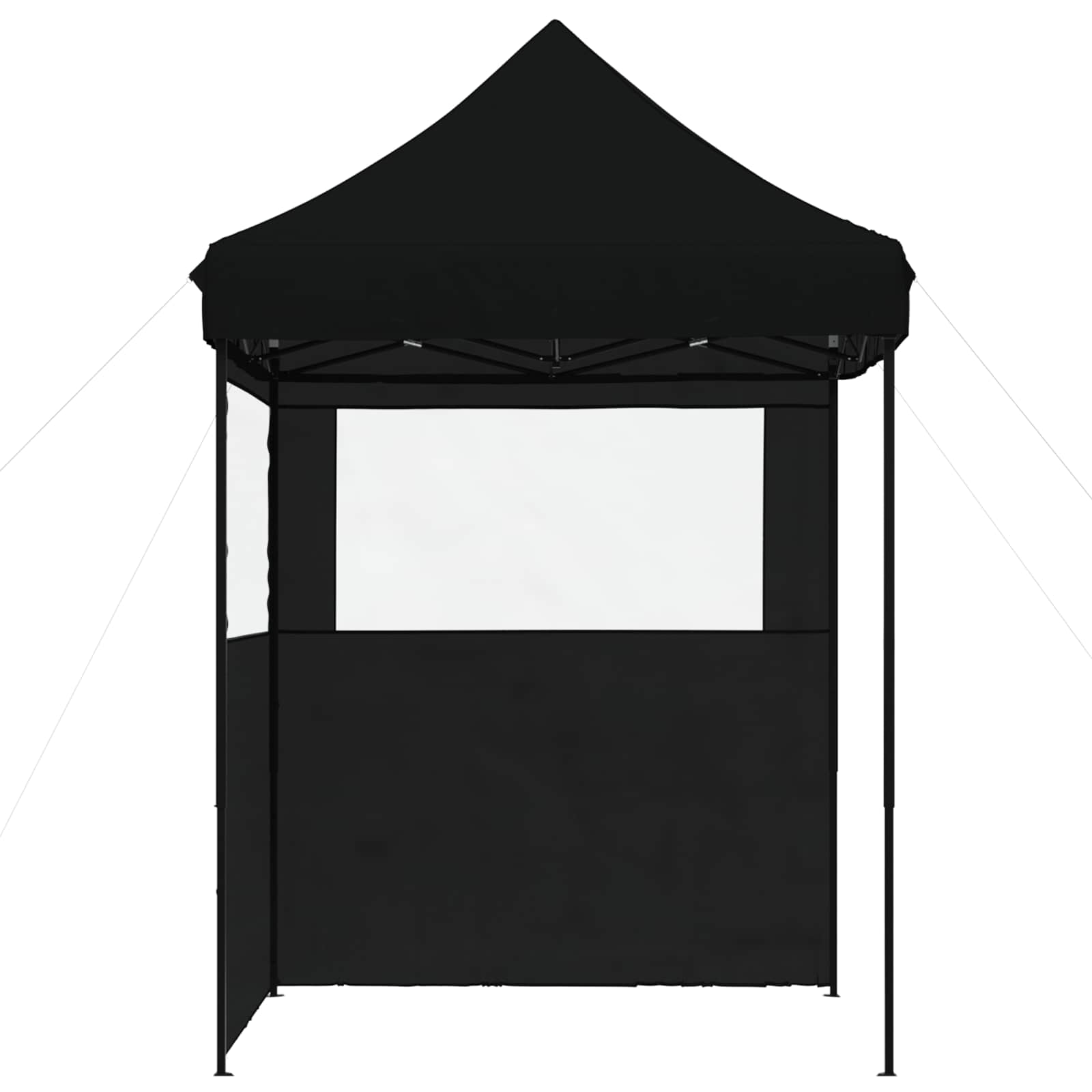 vidaXL Namiot Imprezowy Czarny 200 x 200 x 306 cm Materiał Oxford