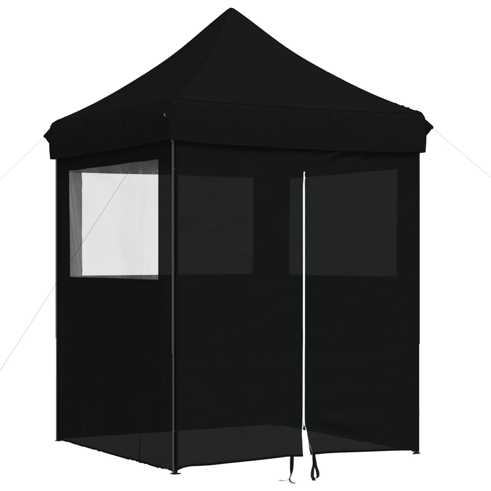 vidaXL Namiot Imprezowy Czarny 200 x 200 x 306 cm Materiał Oxford