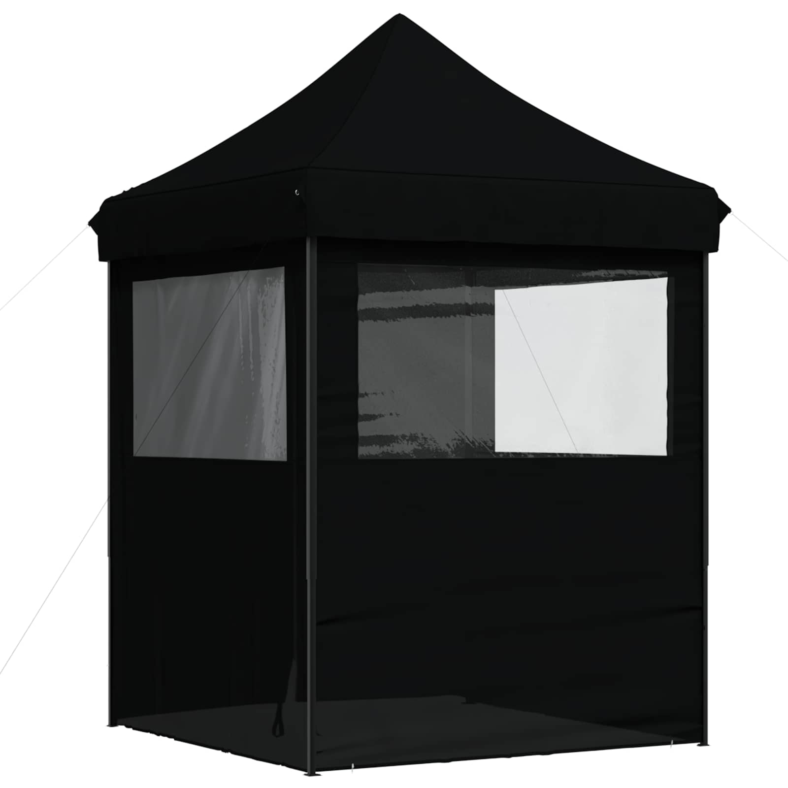 vidaXL Namiot Imprezowy Czarny 200 x 200 x 306 cm Materiał Oxford