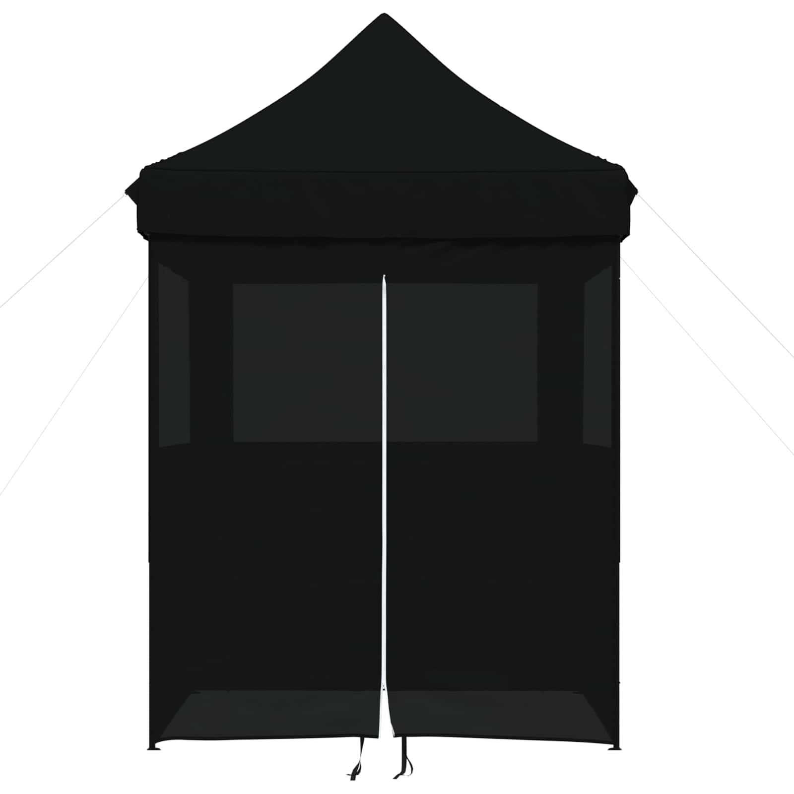 vidaXL Namiot Imprezowy Czarny 200 x 200 x 306 cm Materiał Oxford