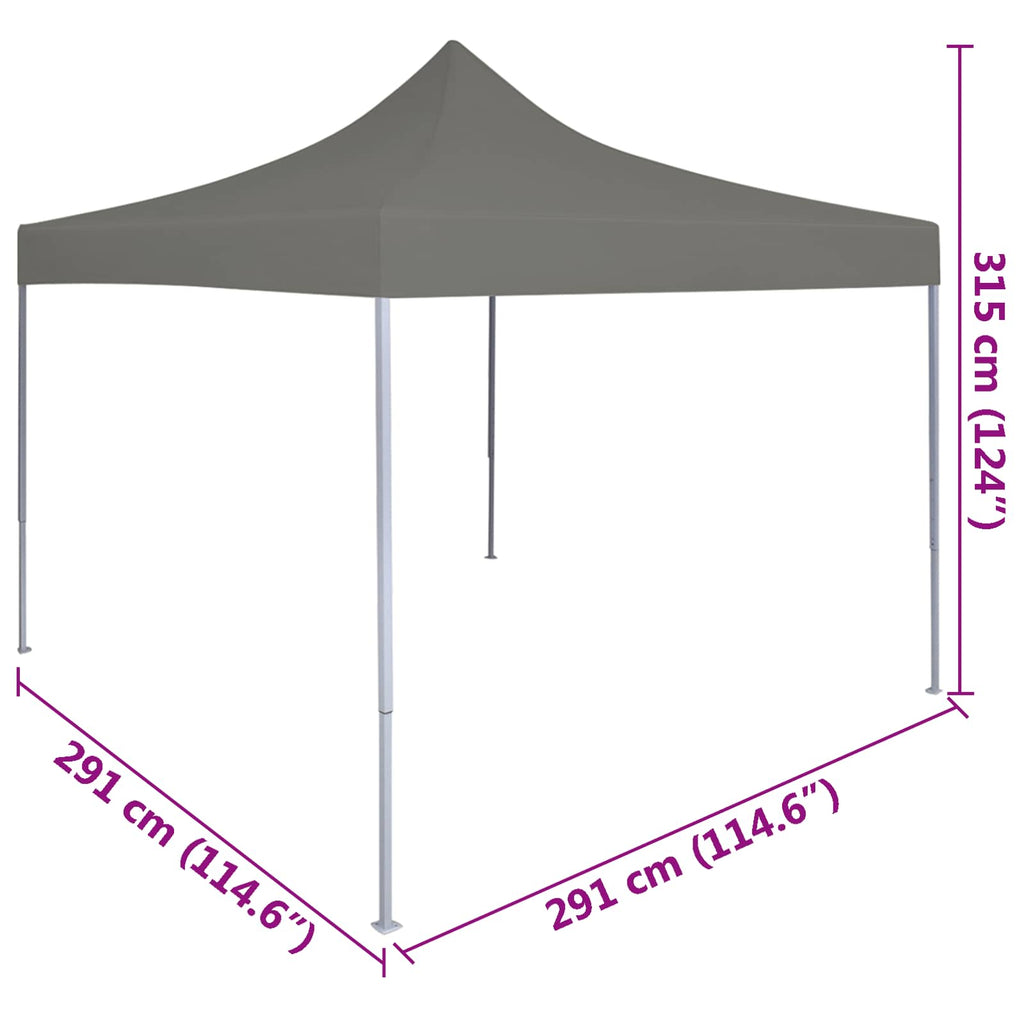 vidaXL Namiot Imprezowy Antracyt 291 x 291 x 315 cm Materiał Oxford