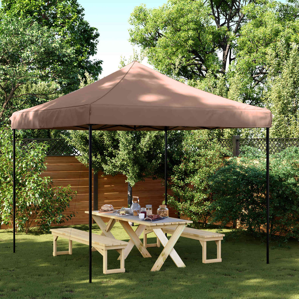 vidaXL Namiot Imprezowy Brązowy 292 x 292 x 315 cm Materiał Oxford
