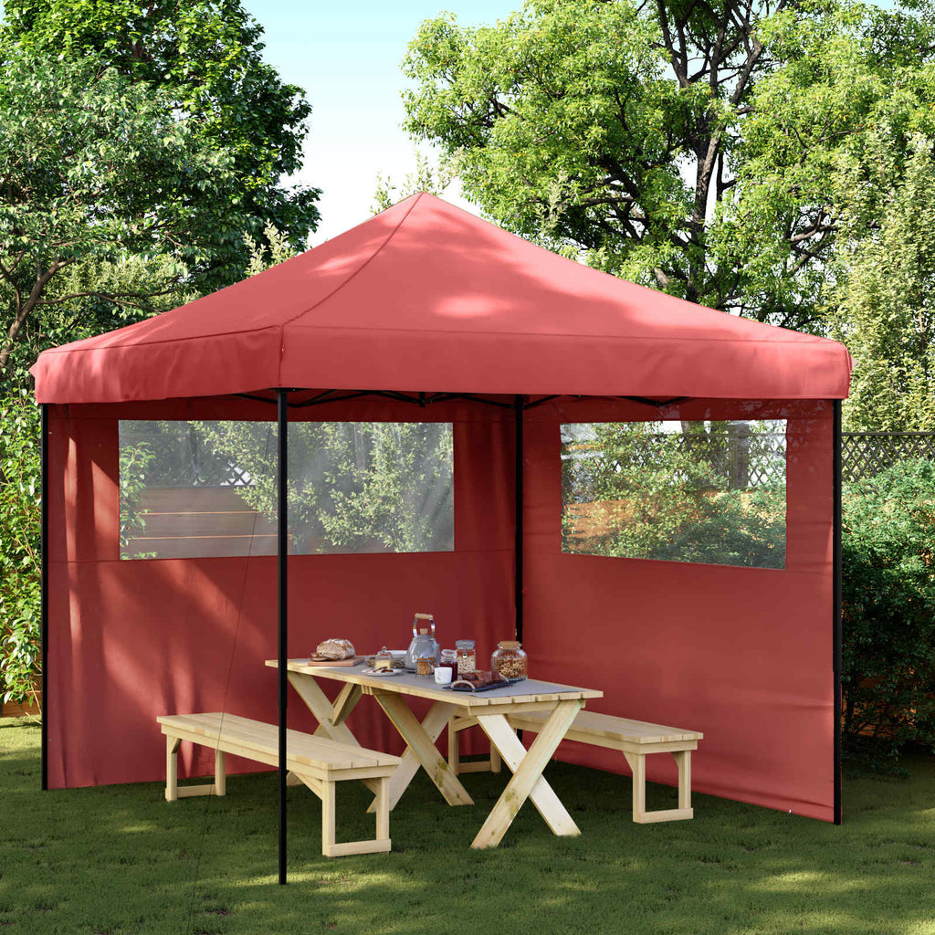 vidaXL Namiot Imprezowy bordowy 292 x 292 x 315 cm Materiał Oxford
