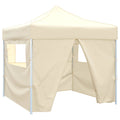 vidaXL Namiot Imprezowy Kremowy 291 x 291 x 315 cm Materiał Oxford