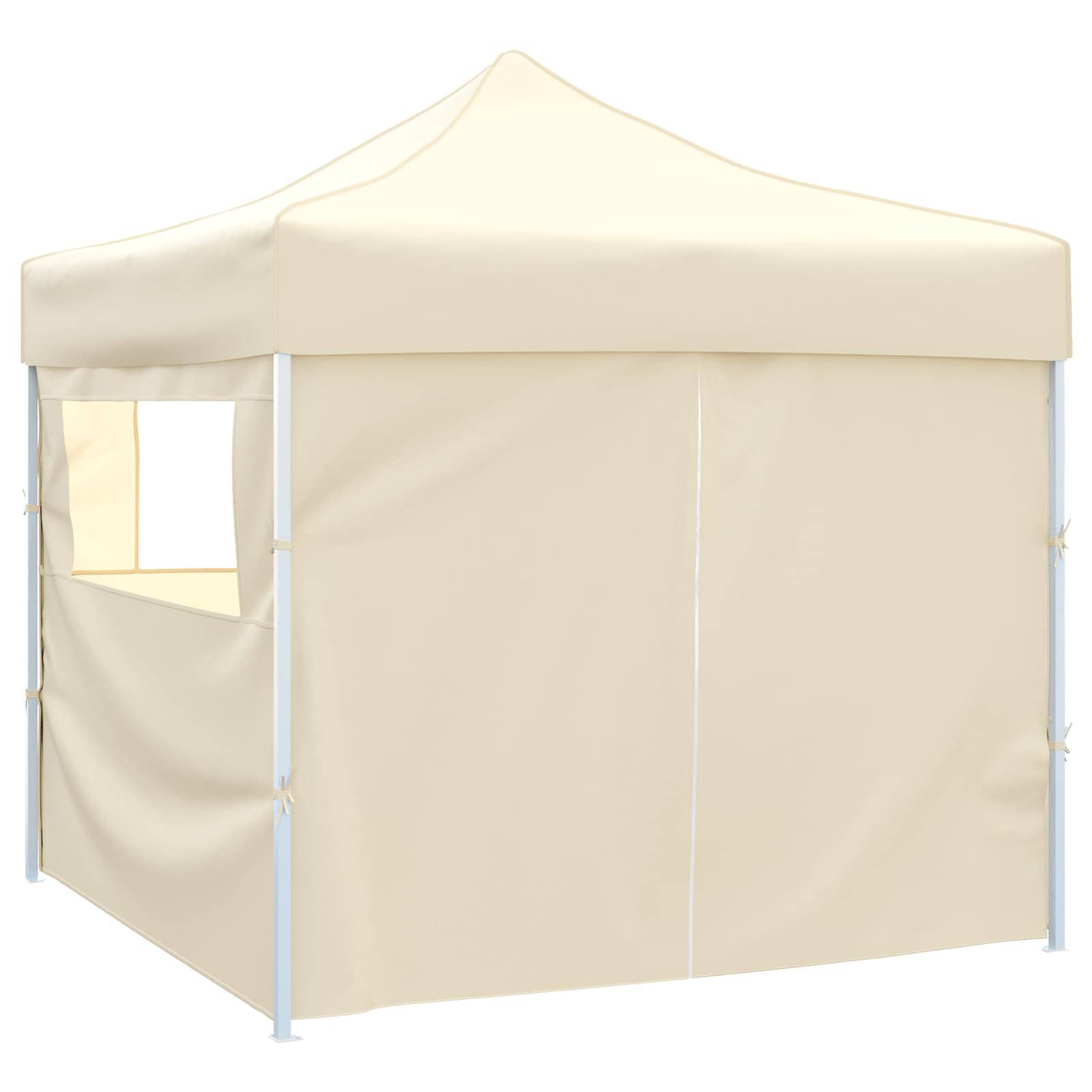 vidaXL Namiot Imprezowy Kremowy 291 x 291 x 315 cm Materiał Oxford