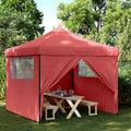 vidaXL Namiot Imprezowy bordowy 292 x 292 x 315 cm Materiał Oxford