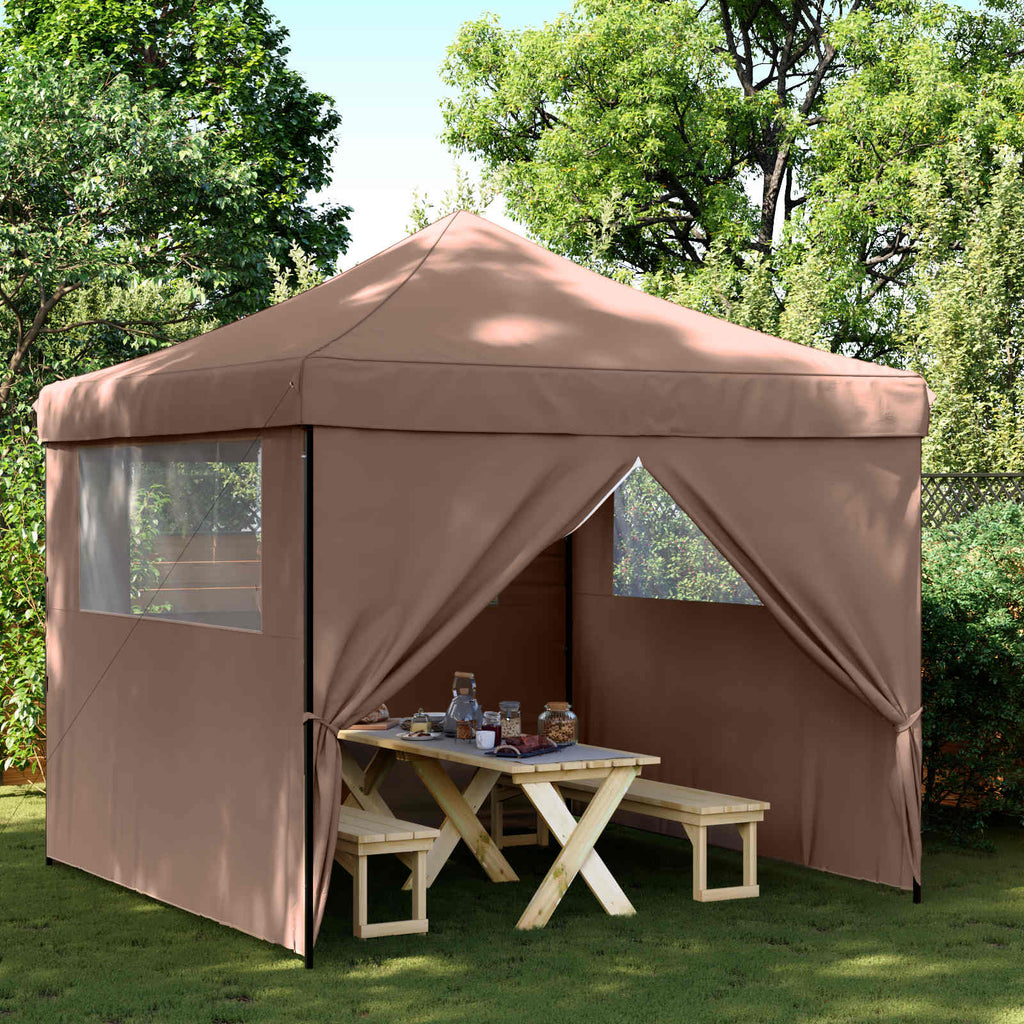 vidaXL Namiot Imprezowy Brązowy 292 x 292 x 315 cm Materiał Oxford