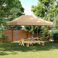 vidaXL Namiot Imprezowy Beżowy 279 x 410 x 315 cm Materiał Oxford