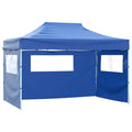 vidaXL Namiot Imprezowy Niebieski 280 x 410 x 315 cm Materiał Oxford
