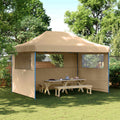 vidaXL Namiot Imprezowy Beżowy 279 x 410 x 315 cm Materiał Oxford