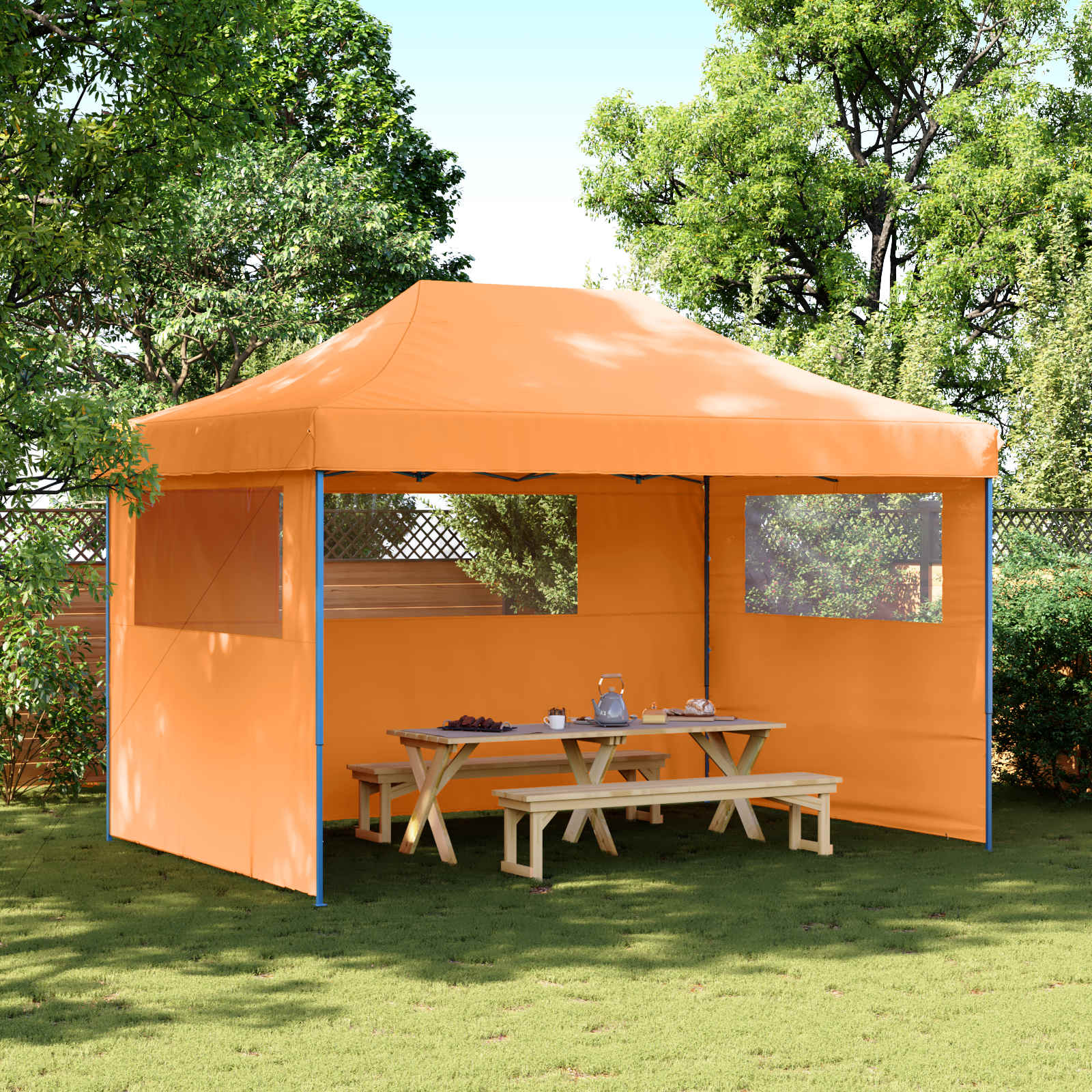 vidaXL Namiot Imprezowy Pomarańczowy 279 x 410 x 315 cm