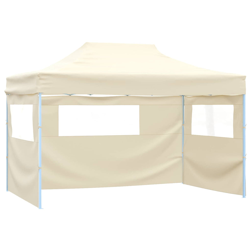 vidaXL Namiot Imprezowy Kremowy 280 x 410 x 315 cm Materiał Oxford