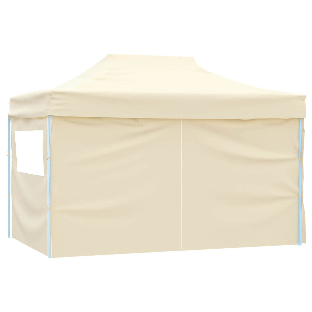 vidaXL Namiot Imprezowy Kremowy 280 x 410 x 315 cm Materiał Oxford