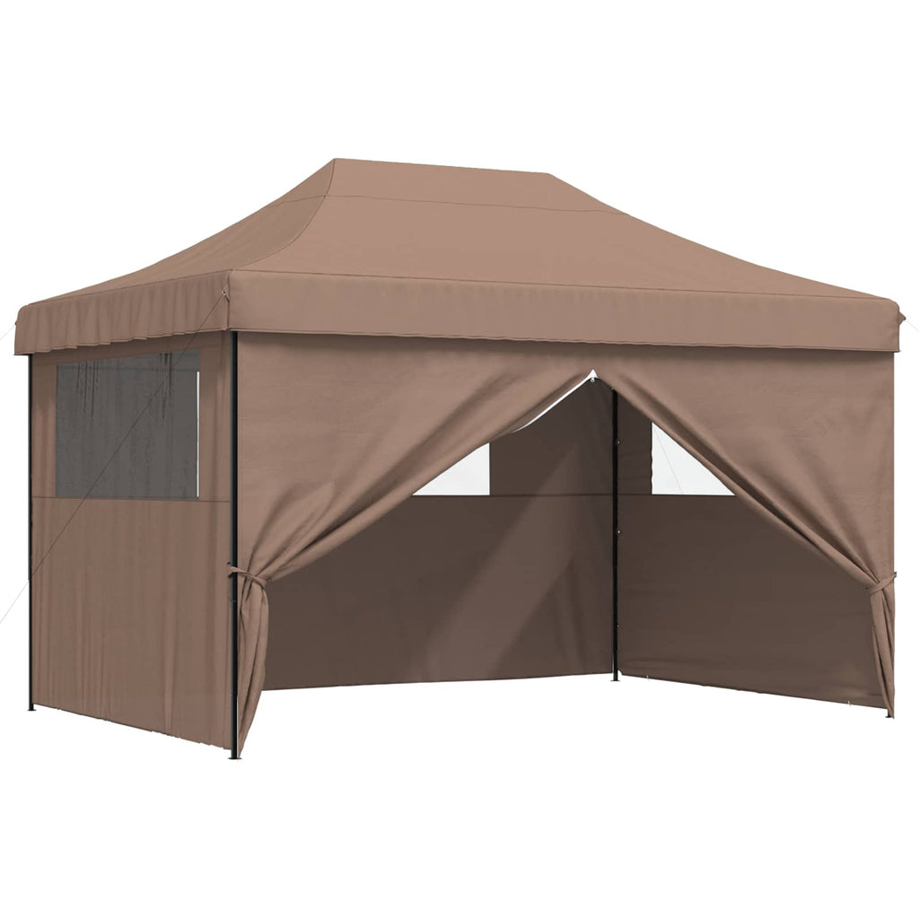 vidaXL Namiot Imprezowy Brązowy 279 x 410 x 315 cm Materiał Oxford