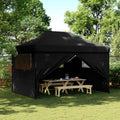 vidaXL Namiot Imprezowy Czarny 279 x 410 x 315 cm Materiał Oxford