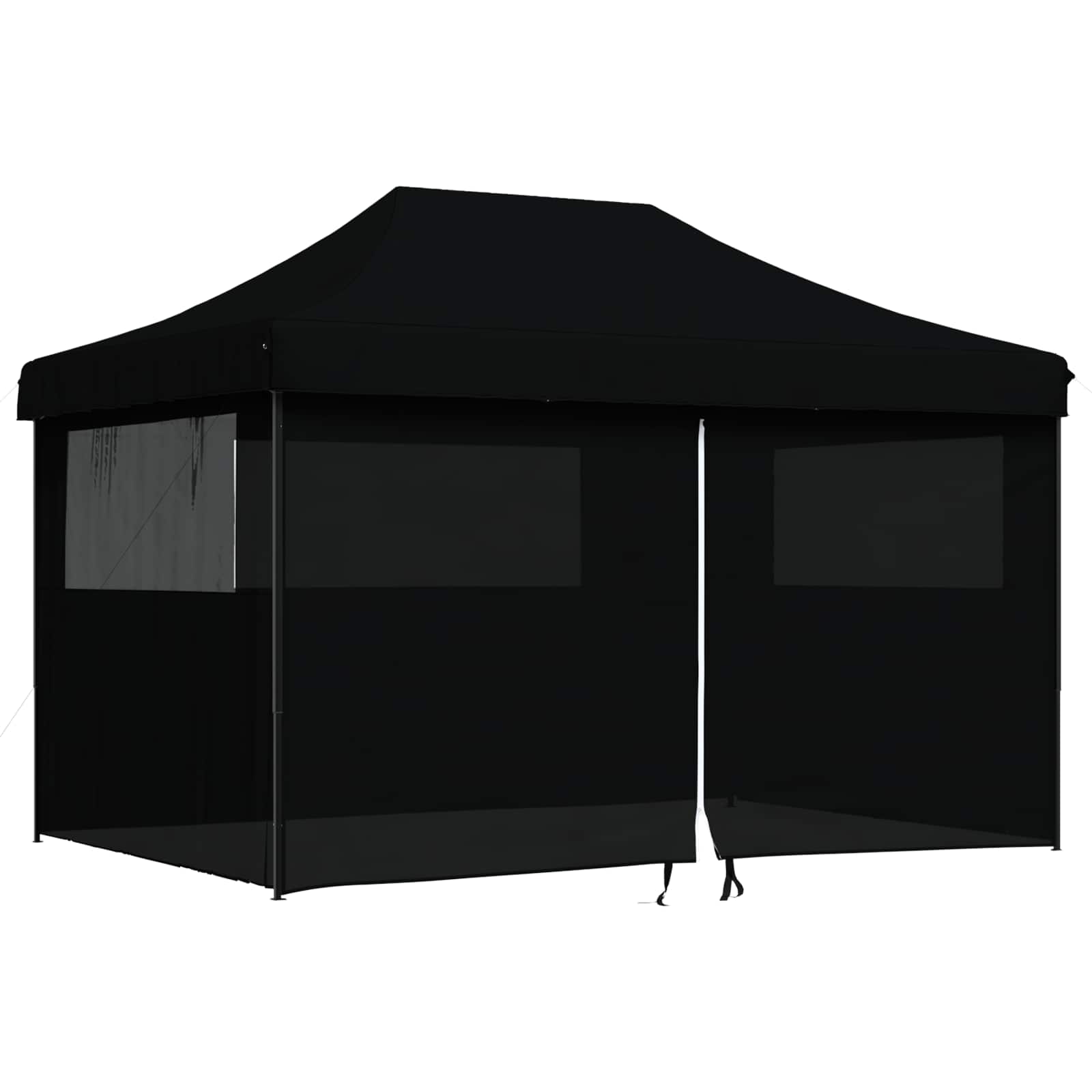 vidaXL Namiot Imprezowy Czarny 279 x 410 x 315 cm Materiał Oxford