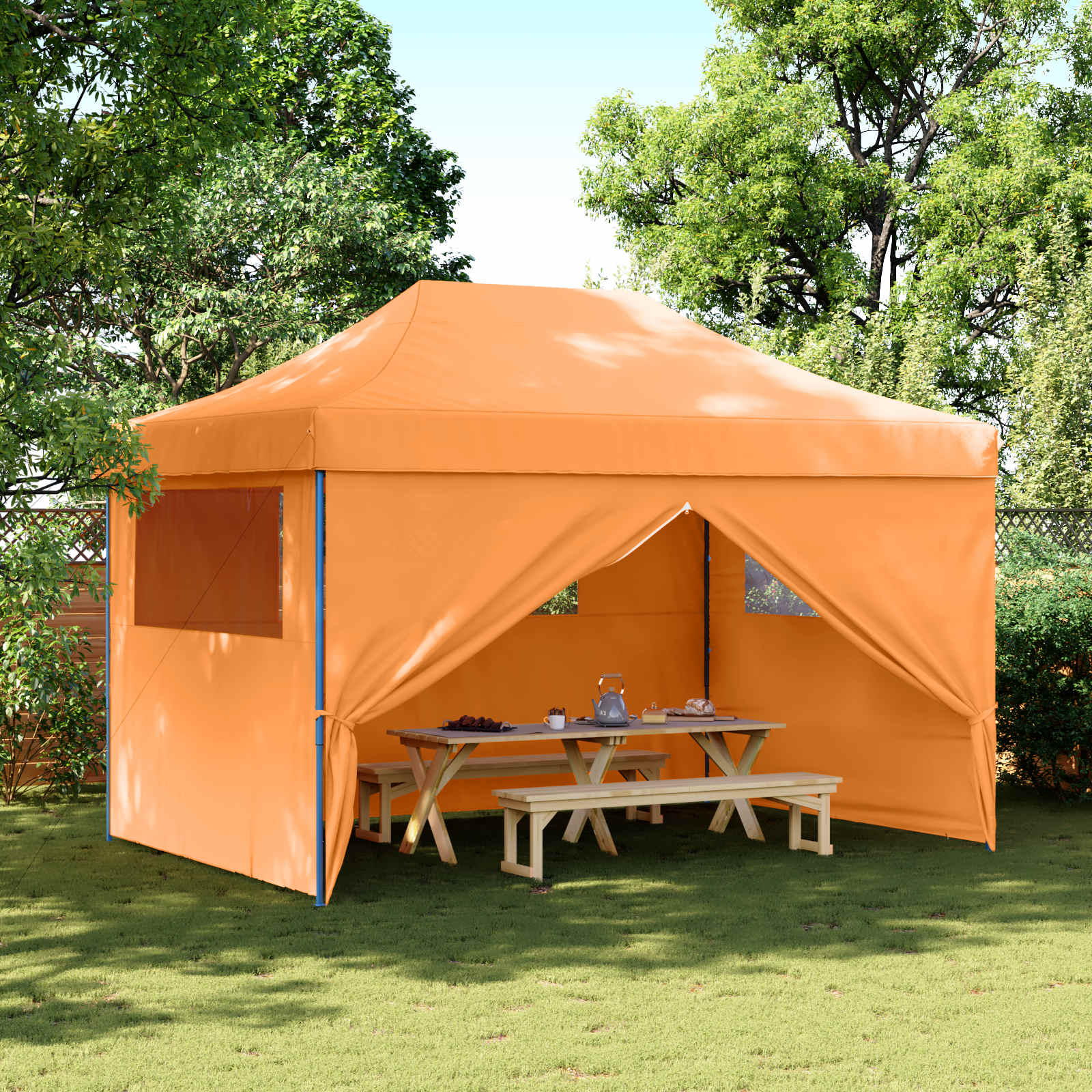 vidaXL Namiot Imprezowy Pomarańczowy 279 x 410 x 315 cm