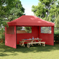 vidaXL Namiot Imprezowy bordowy 292 x 440 x 315 cm Materiał Oxford
