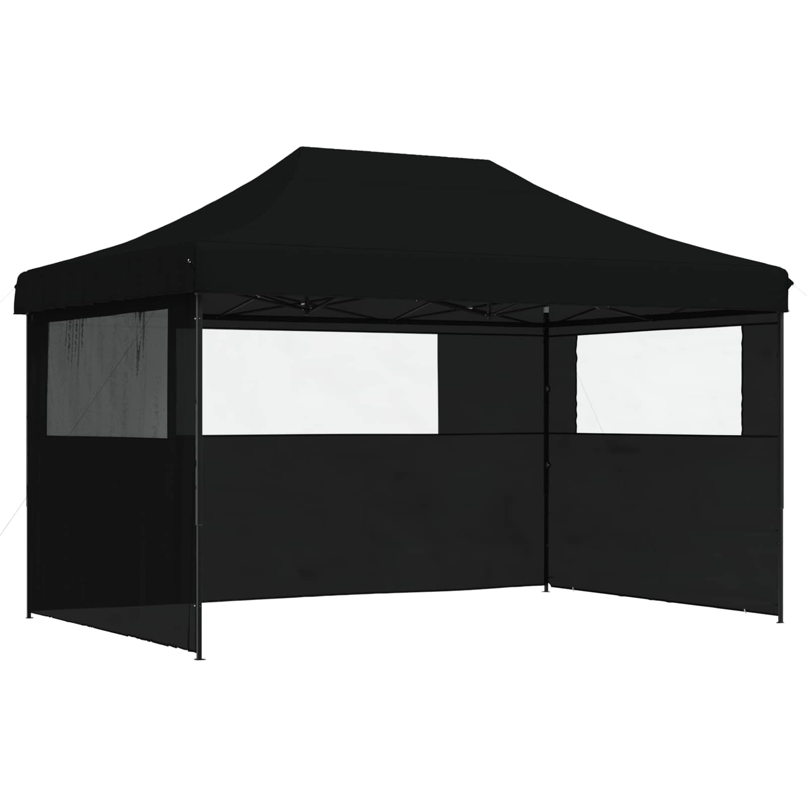vidaXL Namiot Imprezowy Czarny 292 x 440 x 315 cm Materiał Oxford