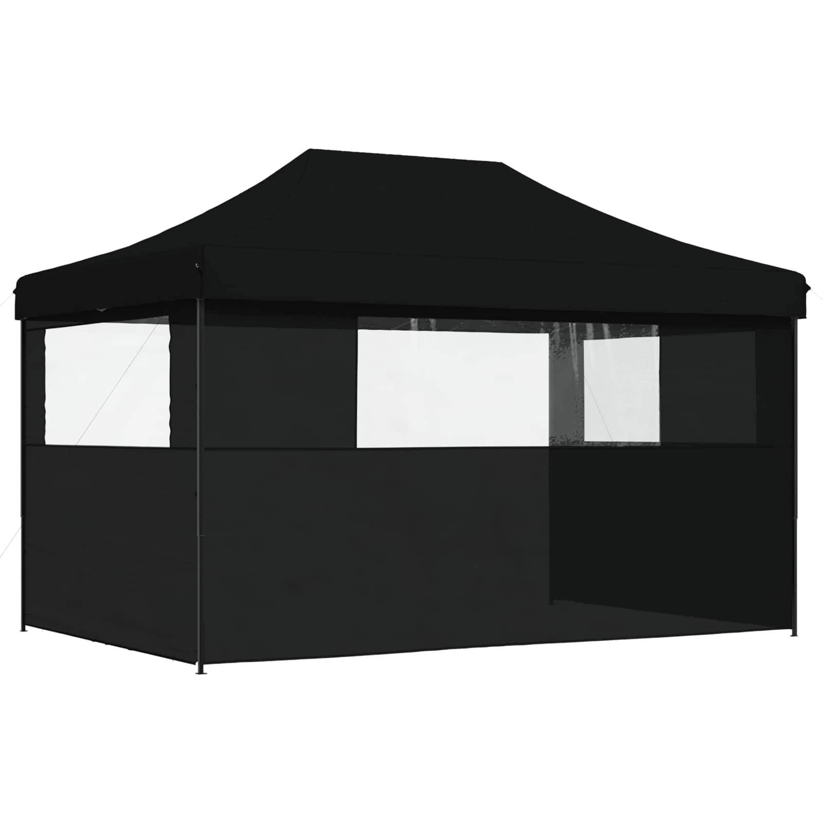 vidaXL Namiot Imprezowy Czarny 292 x 440 x 315 cm Materiał Oxford