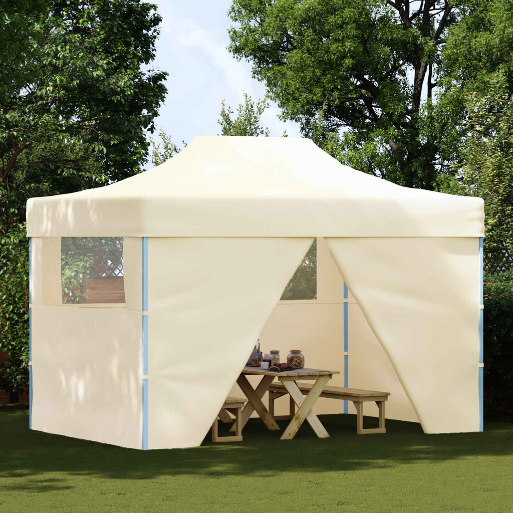 vidaXL Namiot Imprezowy Kremowy 291 x 431 x 315 cm Materiał Oxford