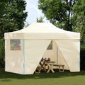 vidaXL Namiot Imprezowy Kremowy 291 x 431 x 315 cm Materiał Oxford