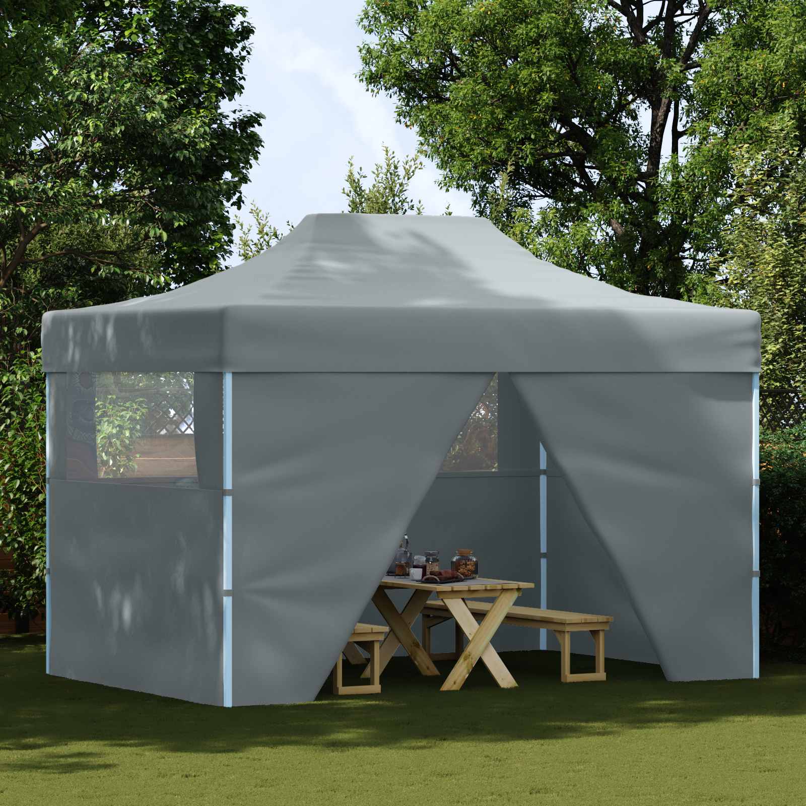 vidaXL Namiot Imprezowy Antracyt 291 x 431 x 315 cm Materiał Oxford