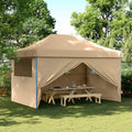 vidaXL Namiot Imprezowy Beżowy 292 x 440 x 315 cm Materiał Oxford