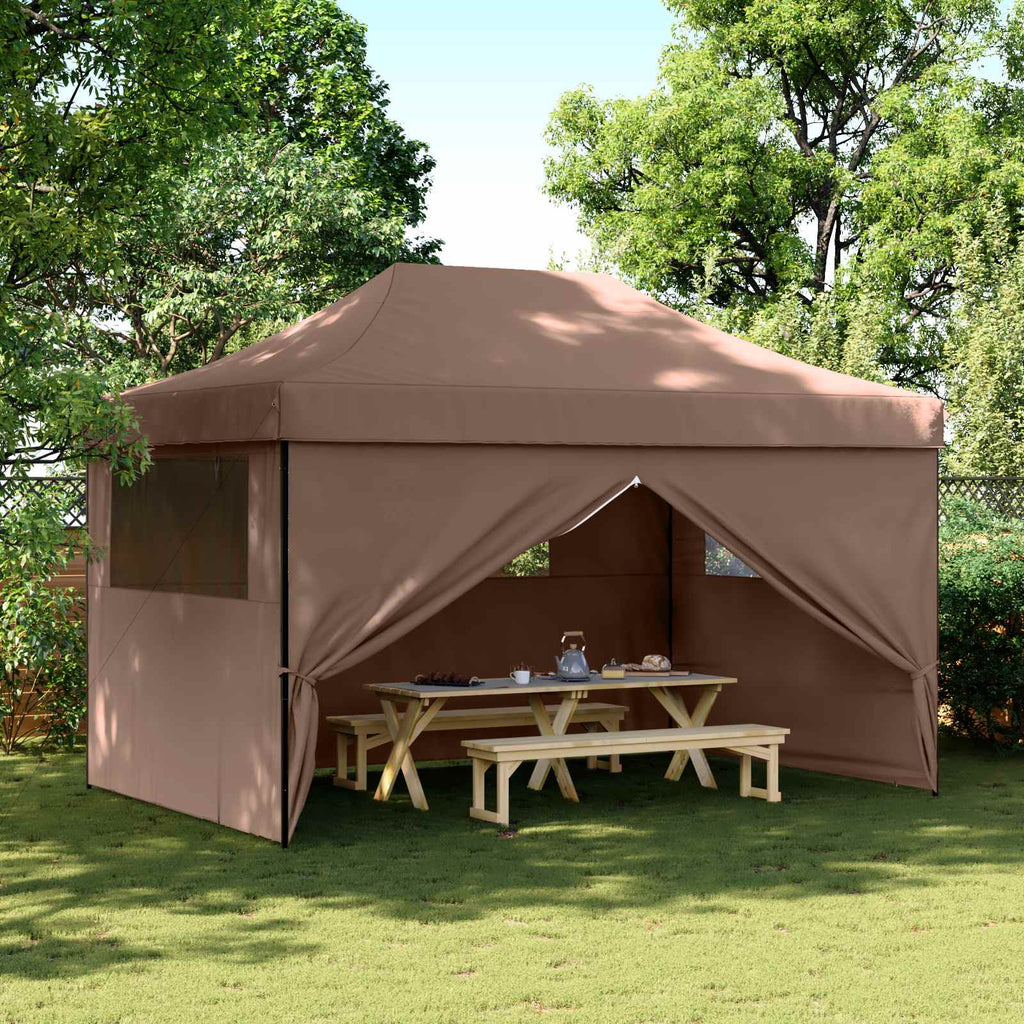 vidaXL Namiot Imprezowy Brązowy 292 x 440 x 315 cm Materiał Oxford