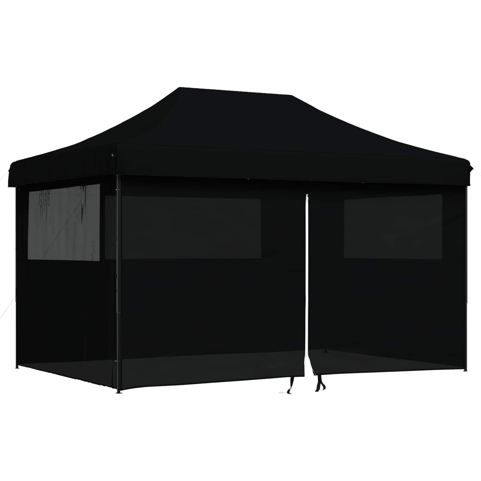 vidaXL Namiot Imprezowy Czarny 292 x 440 x 315 cm Materiał Oxford