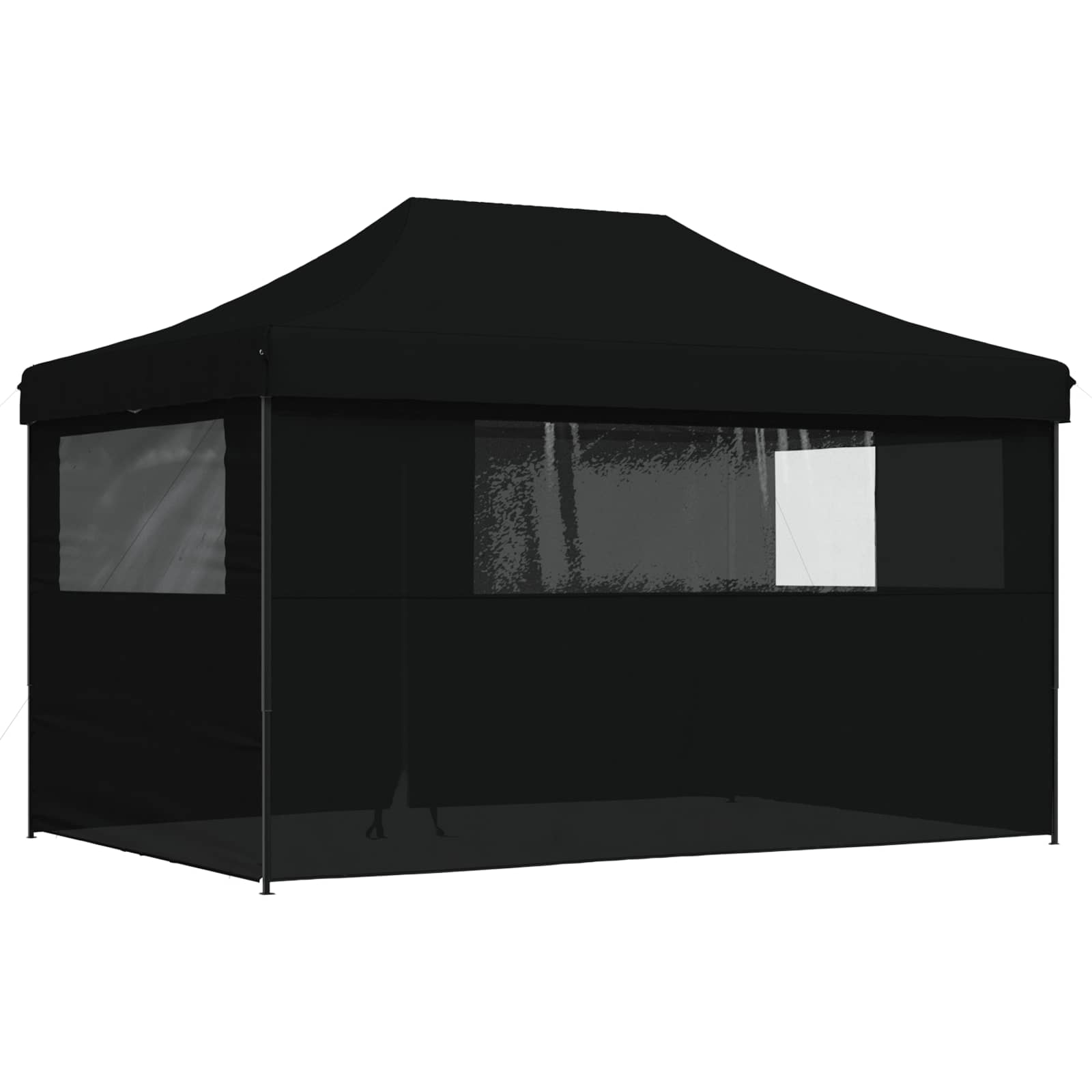 vidaXL Namiot Imprezowy Czarny 292 x 440 x 315 cm Materiał Oxford