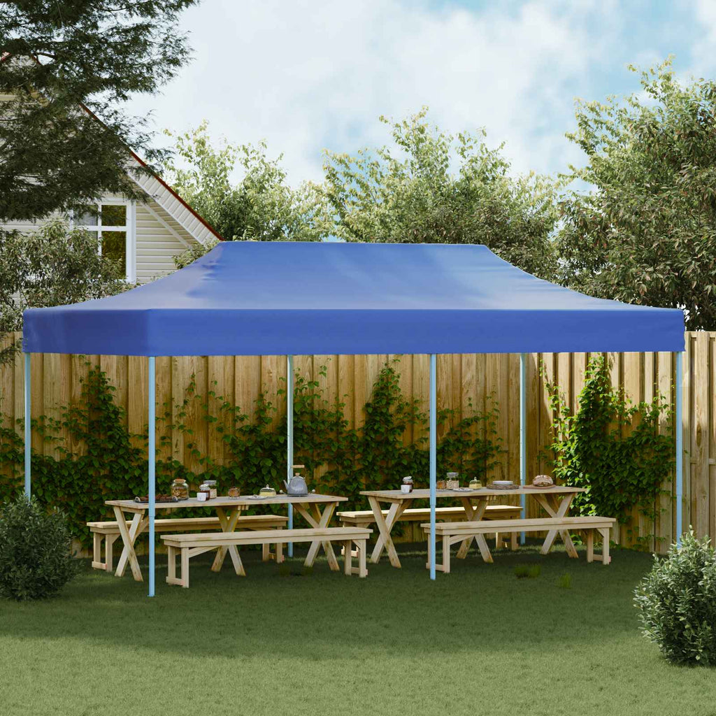 vidaXL Namiot Imprezowy Niebieski 291 x 580 x 315 cm Materiał Oxford
