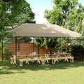 vidaXL Namiot Imprezowy Ciemnoszary 292 x 580 x 315 cm Materiał Oxford