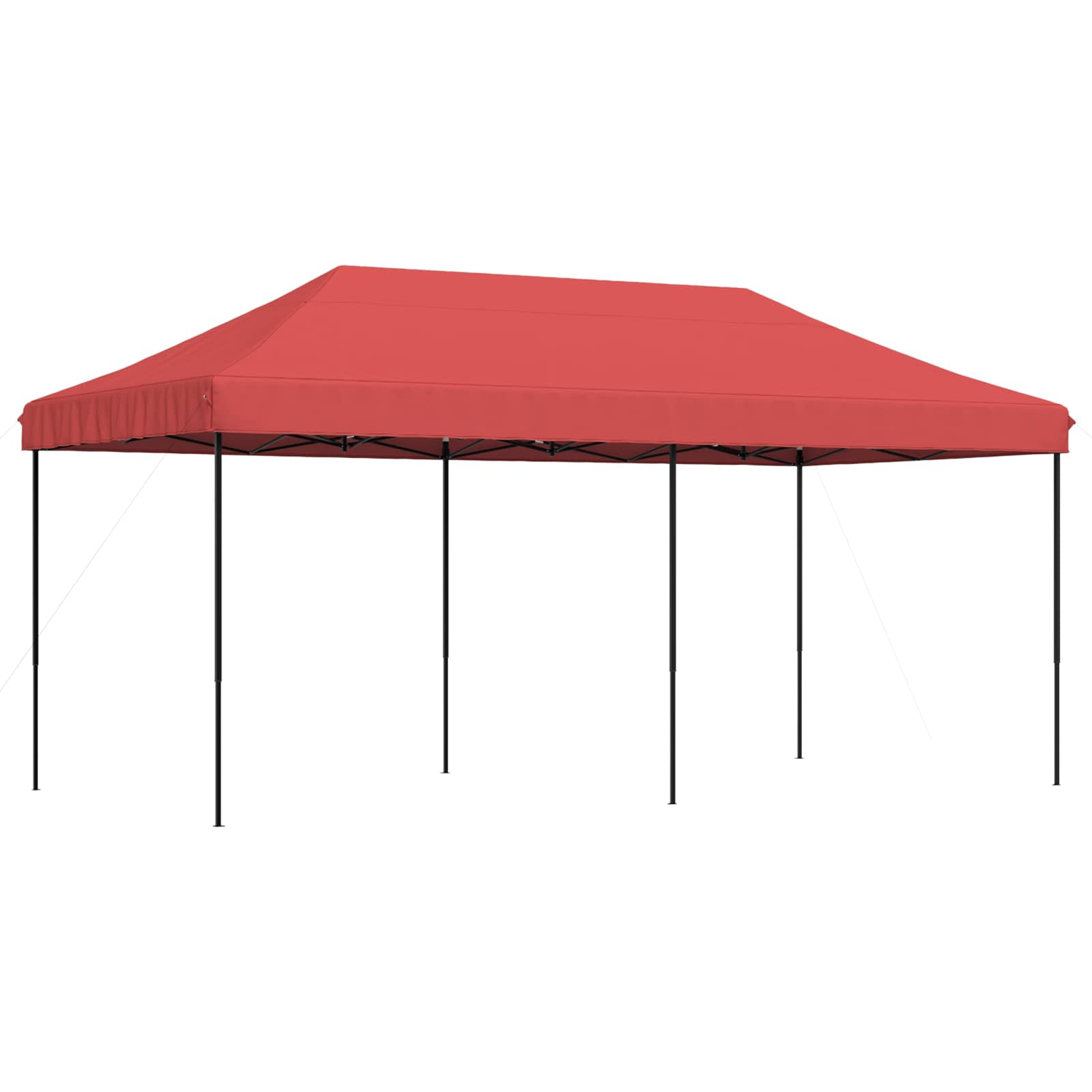 vidaXL Namiot Imprezowy bordowy 292 x 580 x 315 cm Materiał Oxford