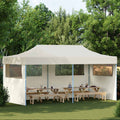 vidaXL Namiot Imprezowy Kremowy 291 x 580 x 315 cm Materiał Oxford