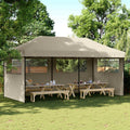 vidaXL Namiot Imprezowy Ciemnoszary 292 x 580 x 315 cm Materiał Oxford
