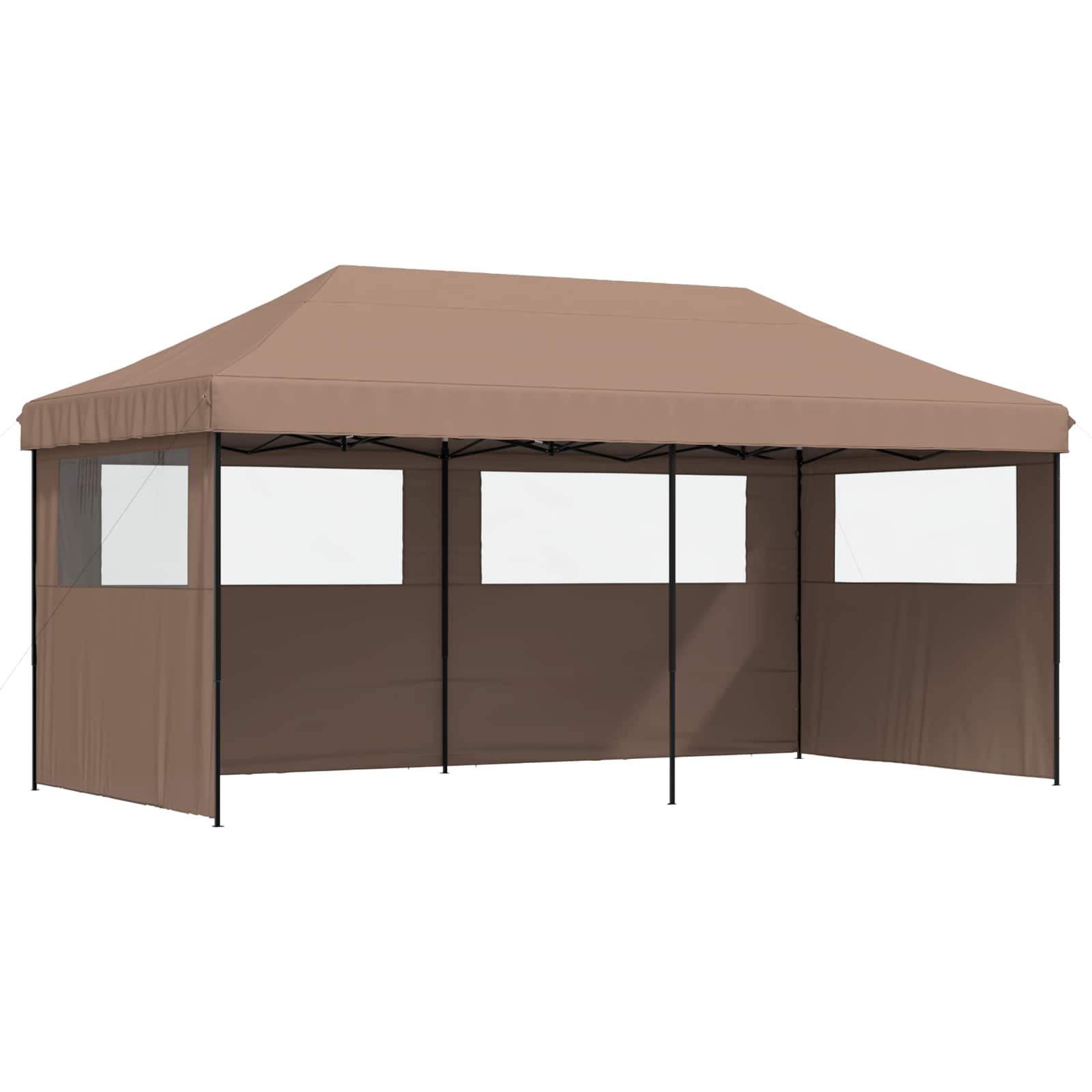 vidaXL Namiot Imprezowy Brązowy 292 x 580 x 315 cm Materiał Oxford