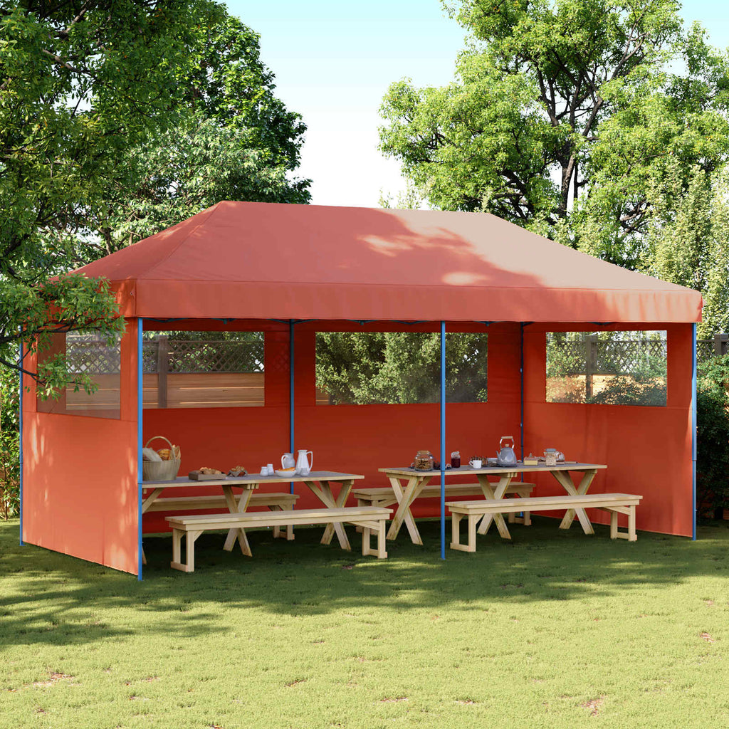 vidaXL Namiot Imprezowy terakota 292 x 580 x 315 cm Materiał Oxford