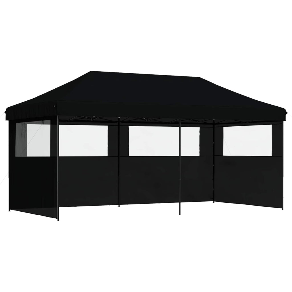 vidaXL Namiot Imprezowy Czarny 292 x 580 x 315 cm Materiał Oxford