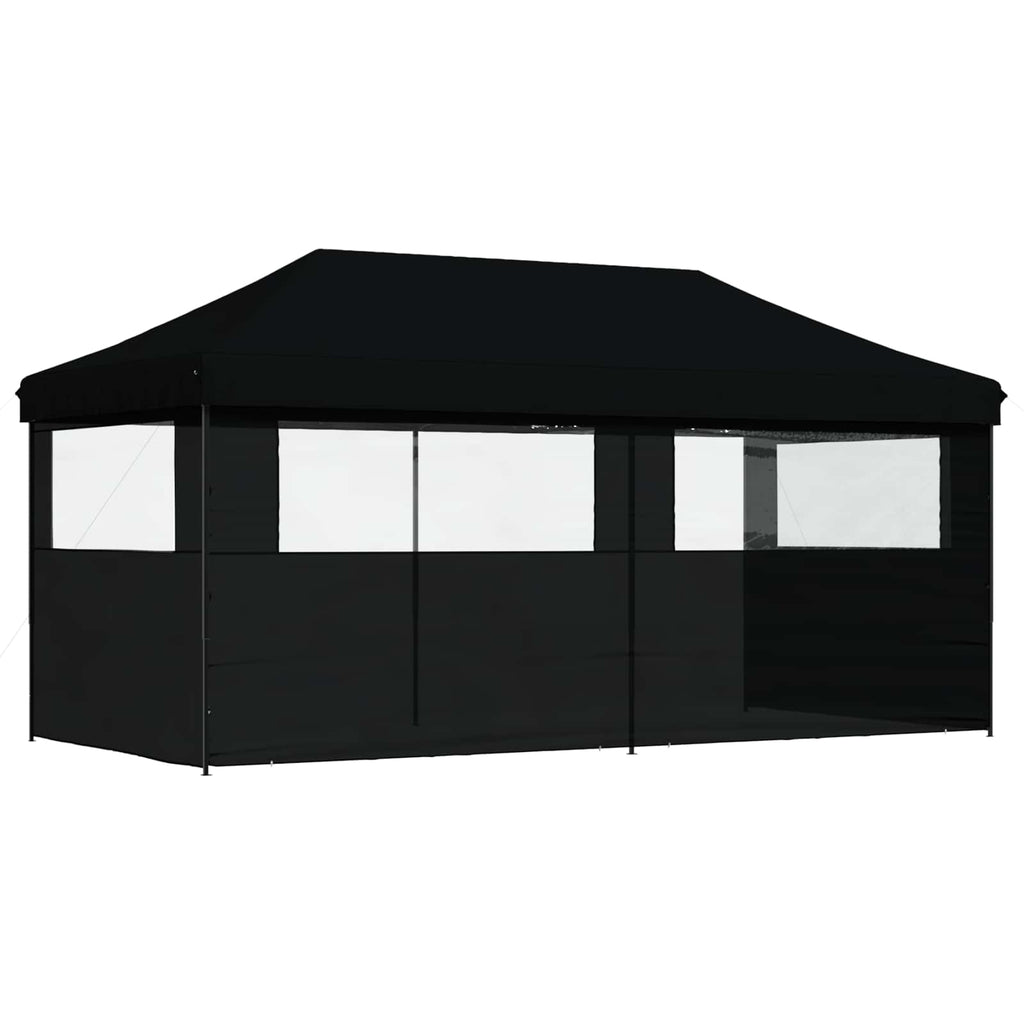 vidaXL Namiot Imprezowy Czarny 292 x 580 x 315 cm Materiał Oxford