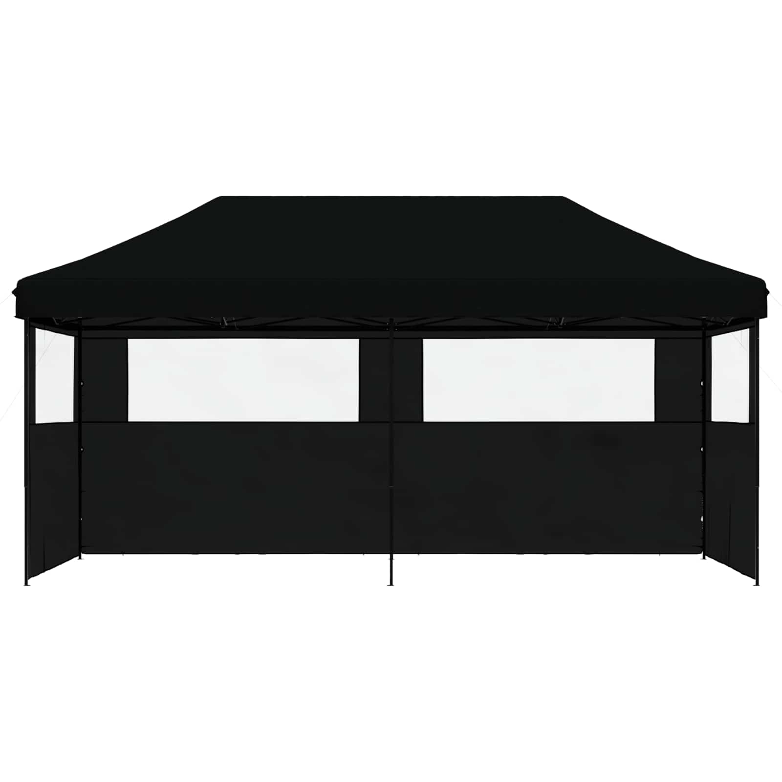 vidaXL Namiot Imprezowy Czarny 292 x 580 x 315 cm Materiał Oxford