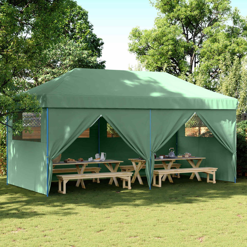 vidaXL Namiot Imprezowy Zielony 292 x 580 x 315 cm Materiał Oxford