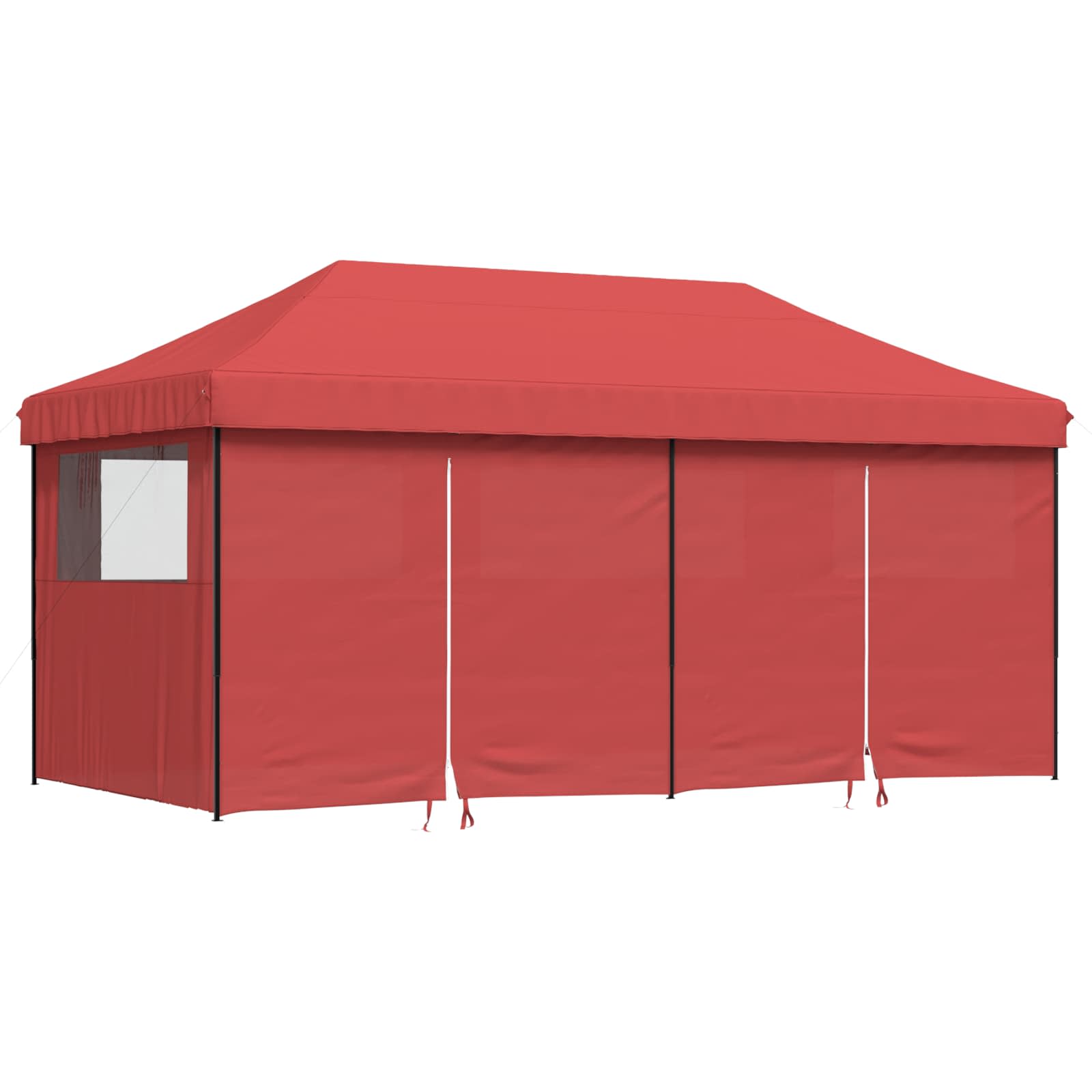 vidaXL Namiot Imprezowy bordowy 292 x 580 x 315 cm Materiał Oxford
