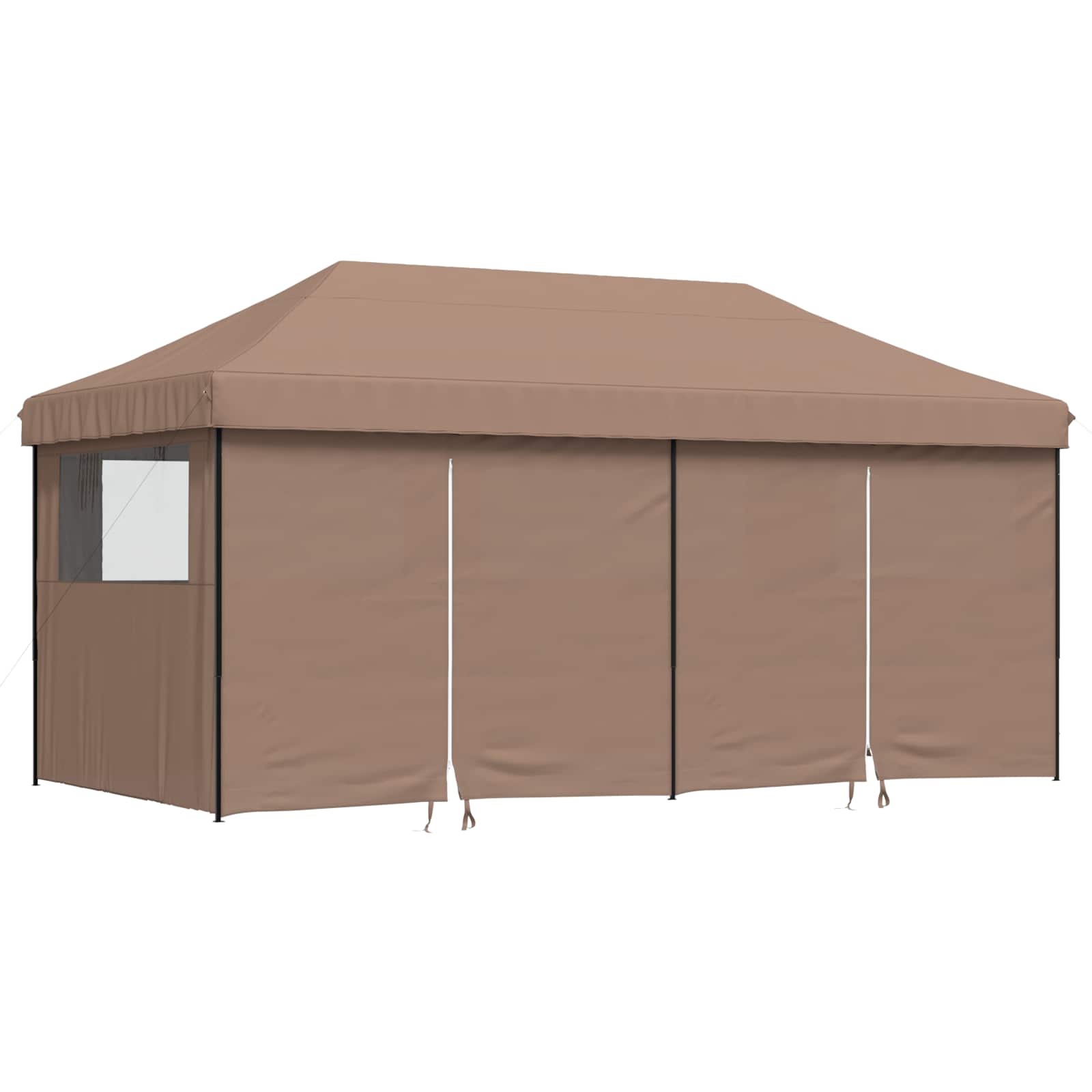 vidaXL Namiot Imprezowy Brązowy 292 x 580 x 315 cm Materiał Oxford
