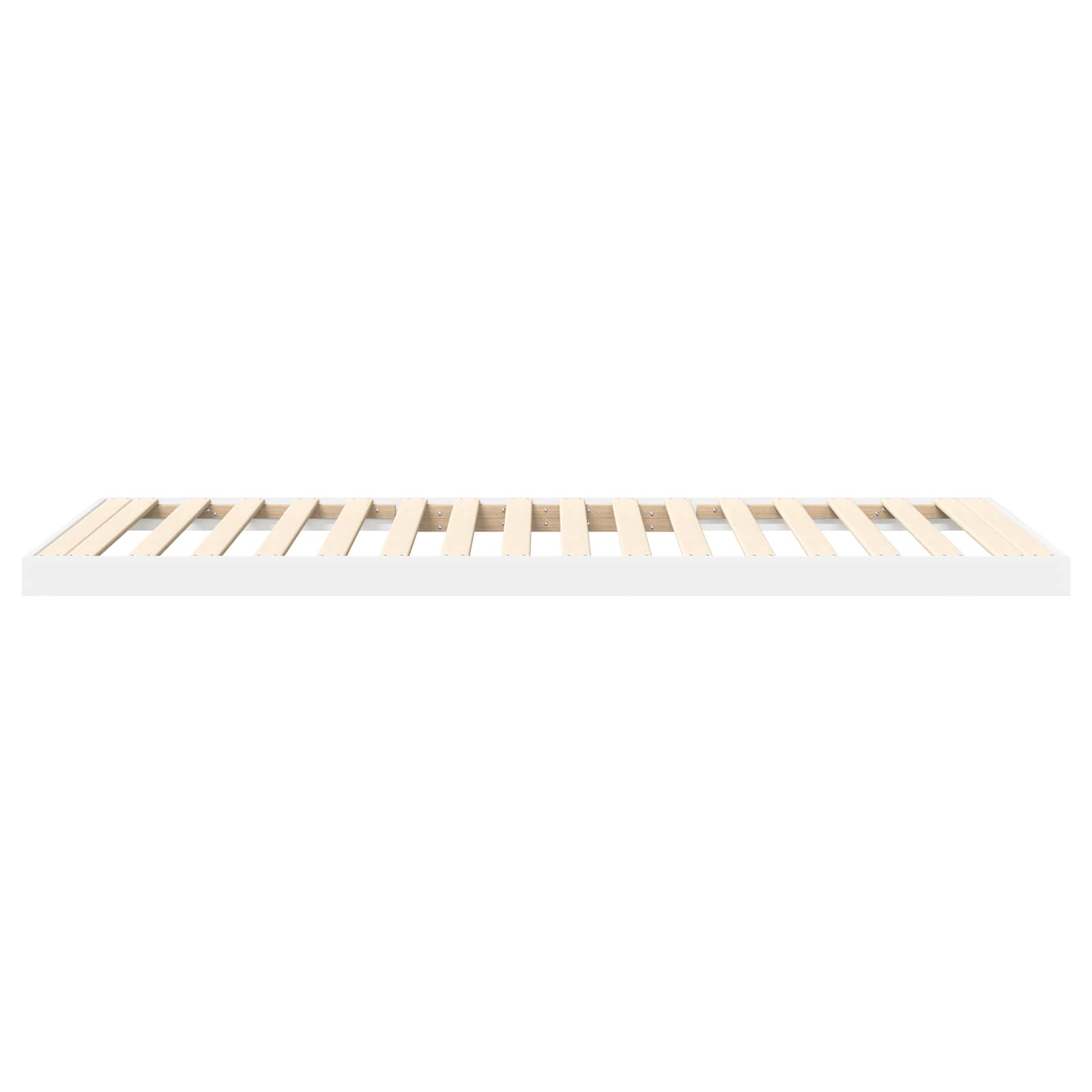 vidaXL Stelaż łóżkowy Biały 75 x 190 cm Materiał drewnopochodny